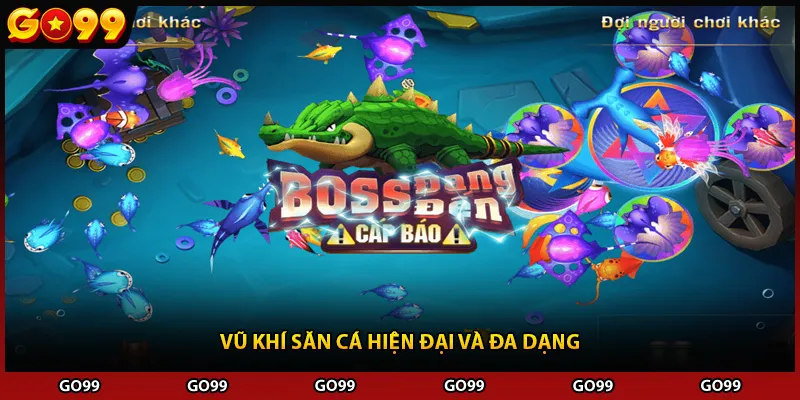 Vũ khí săn cá hiện đại và đa dạng